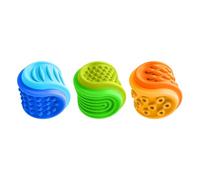 Balles Sensorielles Texturées, Ensemble De 3 Pièces En Silicone, 3,3 × 3,3 Cm, Outil De Relaxation Fidget, Balles Anti-stress, Texture À Presser Douce, Pour Les Voyages À Domicile, Les Études Et Le Tr