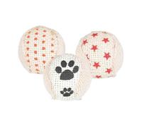 Balles Sonores Avec Jute, Plastique - Ø 5 Cm, 3 Pcs