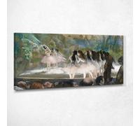 Ballet à l'Opéra de Paris 1877 Edgar Degas, edg92 Tableau imprimé sur toile, 100 x 50 cm