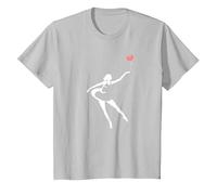 Ballet Ballerine l'art De La Danse Cadeau Danseur T-Shirt, Enfant, Argent, 3 Ans