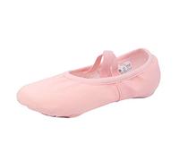 Ballet Dance Shoes Girls Cross Elastic Strap Jazz Shoes Kids Split Sole Yoga Pointe Flats Canvas Slip on Slippers Teen Girls Gymnastic Ballroom Professional Ballerina Pumps