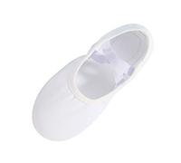 Ballet Dance Shoes Girls Cross Elastic Strap Jazz Shoes Kids Split Sole Yoga Pointe Flats Canvas Slip on Slippers Teen Girls Gymnastic Ballroom Professional Ballerina Pumps