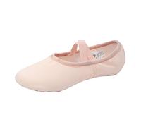 Ballet Dance Shoes Girls Cross Elastic Strap Jazz Shoes Kids Split Sole Yoga Pointe Flats Canvas Slip on Slippers Teen Girls Gymnastic Ballroom Professional Ballerina Pumps
