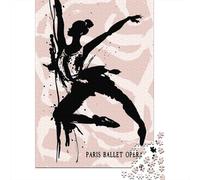 Ballet Dancer Painting Puzzle Adulte De 1000 Pièces, 52x38cm/1000pcs, pour Progresser À Son Propre Rythme; Carton Blanc avec Une Surface Lisse