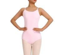Ballet Danse Justaucorps de Danse Camisole for Femmes for Le Ballet, Bretelles élastiques et Transparentes réglables détachables, Devant Complet(2,M)