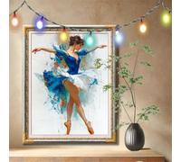 Ballet,Danse Peinture Diamant Kit,5D Diamond Painting Adulte grand (100x133cm),Bricolage Diamant Artisanat Strass Point de Croix Painting,Tableau Diamant Kits pour Décoration Murale Cadeau 59N-2639