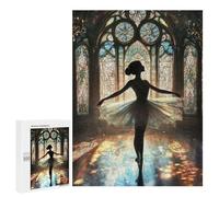 Ballet Dreams in Stained Glass Puzzle 1000 Pièces Educa Jouet en Bois Cadeau Unique Décoration Intérieure Jeu Éducatif Challenge Toy Adultes Et Enfants À Partir De 14 Ans 500 PCS