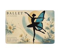 Ballet Les Danseurs Tapis à Poils Courts 150 x 100 cm, Doux et Antidérapant | Idée cadeau de crémaillère : Tapis de salon, avec impression par transfert thermique; pour petits espaces intérieurs
