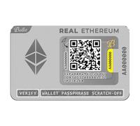 Ballet Real Ethereum - Portefeuille Froid Physique en Acier Inoxydable | 100% Hors Ligne sans Électronique | sans Phrase de Récupération | 1 000+ Cryptos et NFT