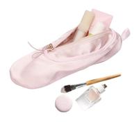 Ballet Sac Organisateur De Maquillage - Charmant Appel | Voyage Zipper Case Toitrage pour Danseurs Femmes Filles, Danse Légère Durable avec Imprimé Chaussure Facile Transport