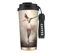 Ballet Shoes Tasse à café à double paroi en acier inoxydable 316, durable, isolée et élégante pour les amateurs de café et de thé