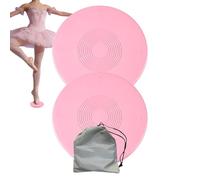 Ballet Turning Boards - Pirouette Training Equipment, Turn Disc For Dancing Balance Stability Board, Spin Improving Device, Athletic Category, Pink Wood Set for Competition Studio Workouts and Homes