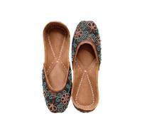 Ballets de mariage pour femme - Broderie ethnique Mojari - Tendance - Khussa - Taille US 6-10