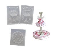 Ballets tendance en silicone robuste avec plaque de base en acrylique, accessoire pour nail art, modèles en silicone