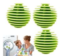 Ballie pour sécheuses - Danses pour lessive | Remover pour cheveux pour lessive | 3pcs sphérique pour palette de lancement | Boule de blanchisserie écologique réutilisable | Blanchisserie à domicile