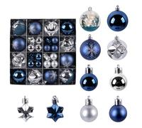Ballines d'arbre de Noël - 44 pièces Baubles d'arbres incassables, ornements de boule de Noël | Boules suspendues pour décorations Xmass Festive Holiday Home Decor