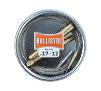 Ballistol 23282 FlexClean II Câble de Nettoyage Flexible en Acier Calibre 17 à 12 GA 1,8 x 6 x 6 - Nettoyage de la Course avec Filetage des Deux côtés, poignée en Laiton - pour Armes Courtes/Longues