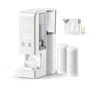 ballity Distributeur de serviettes jetables pour le visage - Chauffage automatique de serviettes compressées - Chauffage rapide 5 secondes avec 40 serviettes - Chauffage automatique pour spa, soins du