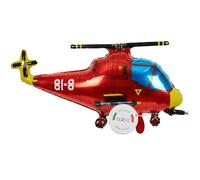 balloa Ballon gonflable en forme d'hélicoptère XXL - Ballon d'hélium - Ballon d'intervention - Ballon d'hélicoptère - Décoration de fête d'anniversaire - Cadeau d'anniversaire d'enfant garçon et fille