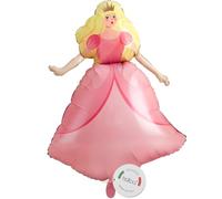 balloa Ballon gonflable XXL Princesse Ballon à l'hélium pour fête, anniversaire d'enfant, décoration de fête d'anniversaire pour filles et filles à thème princesse 71 cm