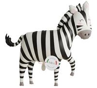 balloa Ballon gonflable XXL zèbre, ballon à l'hélium, motif animal, ballon safari, décoration pour fête, cadeau d'anniversaire d'enfant, figurine animale pour fête à thème, décoration de fête d'enfant