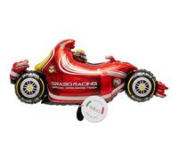Balloa Ballon XXL en aluminium de course, ballon à l'hélium de course de voitures, ballon gonflable de Formule 1 pour fête, décoration de fête d'anniversaire, cadeau pour anniversaire d'enfant garçon