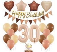 Ballon 30e anniversaire décoration, ballon rétro anniversaire femme 30 ans, rétro 30 anniversaire décorations de fête, chiffre 30e anniversaire femme, ballon 30e anniversaire homme