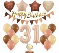 Ballon 31e anniversaire décoration, ballon rétro anniversaire femme 31 ans, rétro 31 anniversaire décorations de fête, chiffre 31e anniversaire femme, ballon 31e anniversaire homme