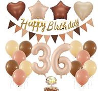 Ballon 36ème Anniversaire Décoration, Ballon rétro Anniversaire Femme 36 ans, Décorations de fête rétro 36ème Anniversaire, Nombre 36ème Anniversaire Femme, Ballon 36ème Anniversaire Homme