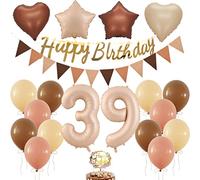 Ballon 39e anniversaire décoration, ballon rétro anniversaire femme 39 ans, rétro 39 anniversaire décorations de fête, chiffre 39e anniversaire femme, ballon 39e anniversaire homme