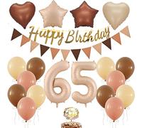 Ballon 65e anniversaire décoration, ballon rétro anniversaire femme 65 ans, décorations de fête rétro 65e anniversaire, chiffre 65e anniversaire femme, ballon 65e anniversaire homme