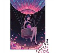 Ballon à air Chaud 1000 Morceaux Papier Écologique Casse-tête Amateurs Puzzle Entraînement Cérébral Facile Nettoyer Niveau Difficulté Équilibré 52x38cm/1000pcs