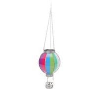 Ballon à air chaud Lanterne solaire avec bougeoir flamme vacillante décorative suspendue pour la cour de jardin
