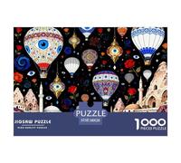 Ballon à air Chaud Turc et œil Bleu du Diable Puzzle en Bois Imperméable DIY Puzzles De 1000 Pièces pour Adultes Cadeaux Défi Et Casse-tête Jeux Éducatifs