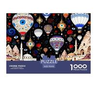Ballon à air Chaud Turc et œil Bleu du Diable Puzzle en Bois Imperméable Puzzles De 1000 Pièces pour Adultes Cadeaux Amusant De Décoration pour La Maison
