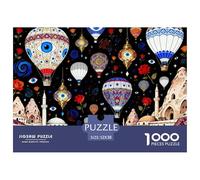 Ballon à air Chaud Turc et œil Bleu du Diable Puzzle en Bois Imperméable Puzzles De 1000 Pièces pour Adultes Cadeaux Défi Et Casse-tête Jeux Éducatifs