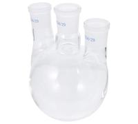 Ballon à Ébullition Trois Cols 500ml en Verre Borosilicate | Paroi Épaisse, Fond Rond Transparent, Usage en Chimie Organique, Montage à Reflux et Adaptation