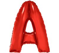 Ballon à lettres en plastique rouge 1m