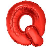 Ballon à lettres en plastique rouge 1m