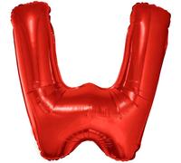Ballon à lettres en plastique rouge 1m