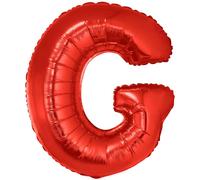 Ballon à lettres en plastique rouge 1m