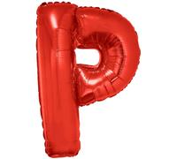 Ballon à lettres en plastique rouge 1m