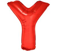 Ballon à lettres en plastique rouge 1m