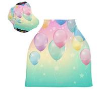 Ballon Air Ballon Rose Housse de Canopée pour Poussette,Siège de Voiture pour Bébé Dais Siège Auto Couverture D'Allaitement Pare-Soleil Respirant Extensible pour Bébé