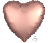 ballon alu cur 43cm or rose satiné Rose G