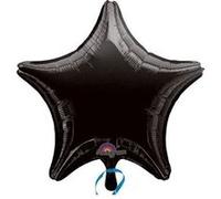 ballon alu étoile 43cm noir Noir