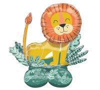 BALLON ALU LION SAFARI NATURE SAUVAGE 114X109CM