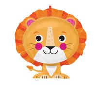 BALLON ALU LION SAFARI NATURE SAUVAGE 60X53CM