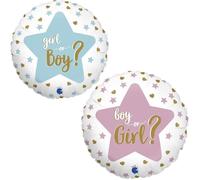 BALLON ALU ROND GENDER REVEAL BOY OR GIRL 46CM
