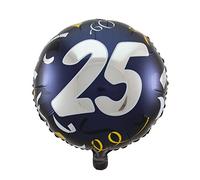 Ballon aluminium - 25 - bleu/blanc/or